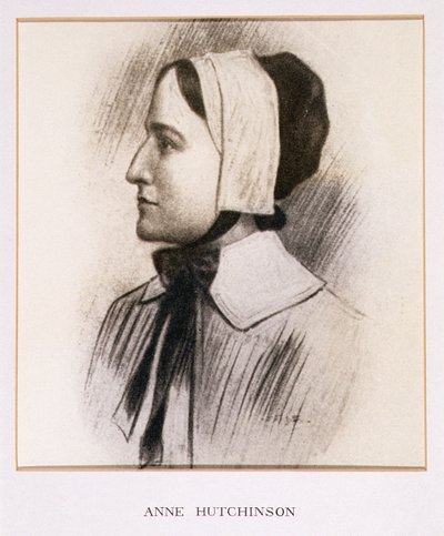 Ritratto di Anne Hutchinson (1591-1643) da American School